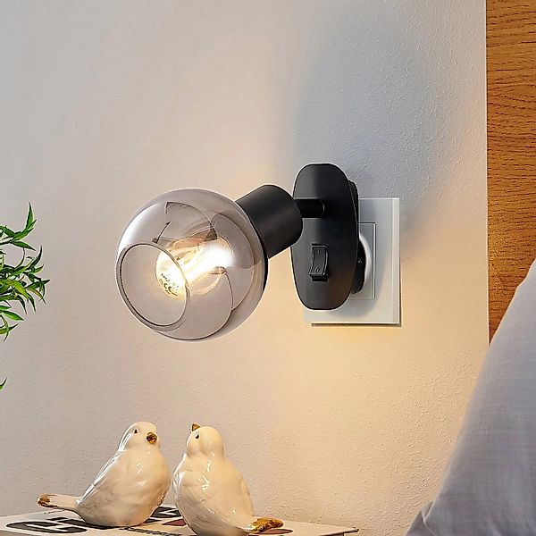 Lindby Wandleuchte Wandlampe Innen Lioma 9628266 Modern in Schwarz aus Meta günstig online kaufen