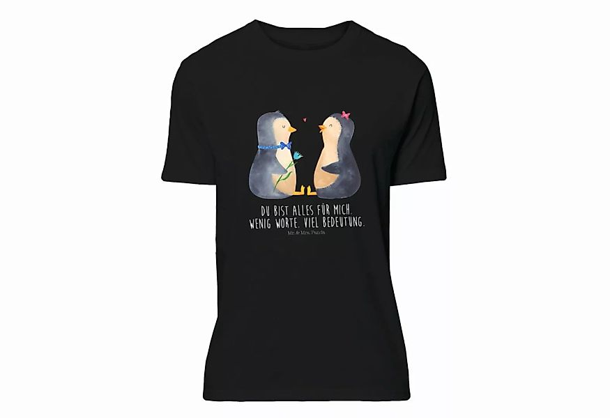 Mr. & Mrs. Panda T-Shirt Pinguin Pärchen - Schwarz - Geschenk, Liebesgesche günstig online kaufen