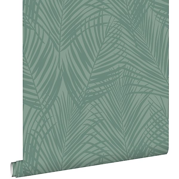 ESTAhome Tapete Palmblätter Seegrün 0,53 x 10,05 m 139302 günstig online kaufen