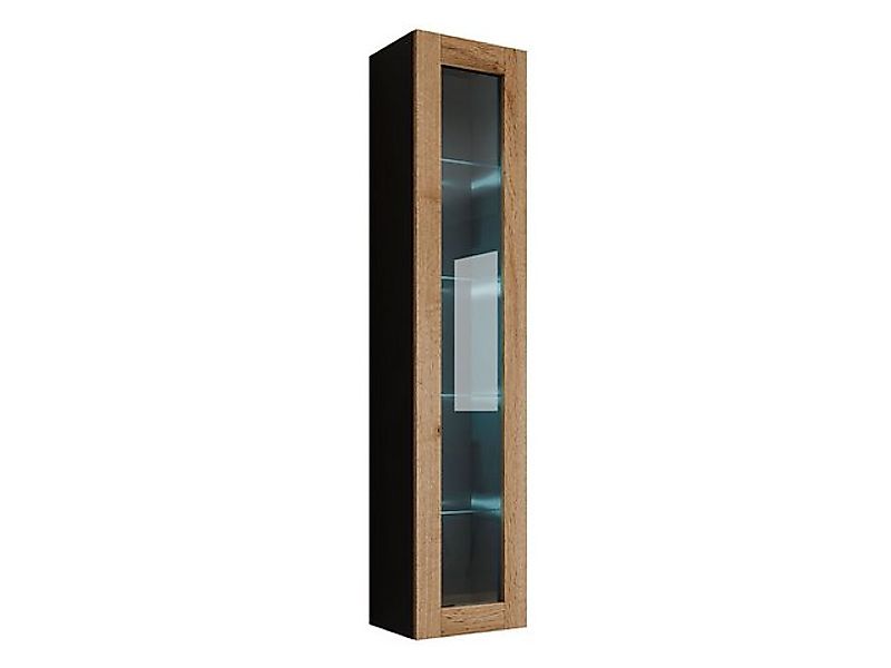 MIRJAN24 Vitrine 180 Vigo Glas (mit Drehtür) 40x30x180 cm günstig online kaufen