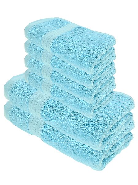 Julie Julsen Handtücher 6-Handtücher-Hellblau, Bio-Baumwolle (6-St) günstig online kaufen