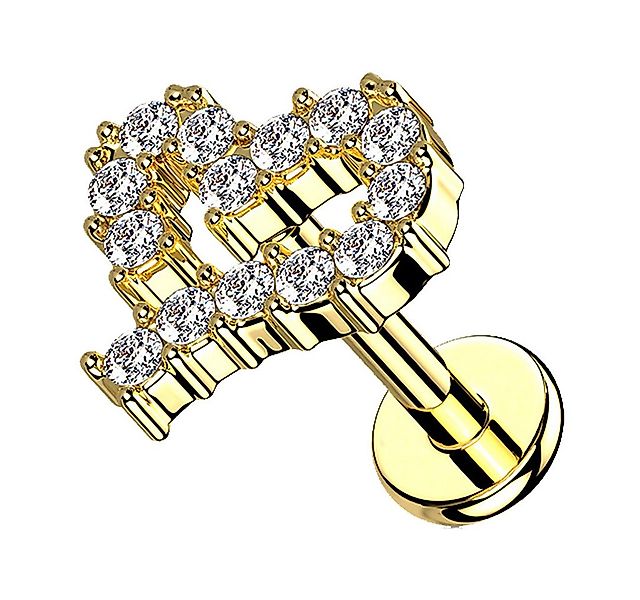 Taffstyle Piercing-Set Tragus Conch Piercing flach Innengewinde Zirkonia He günstig online kaufen