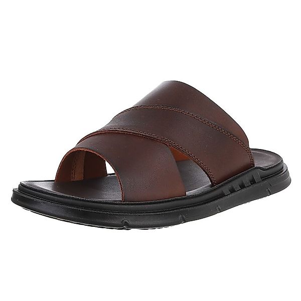 Coolwalk Echtleder Bequeme Herren-Sandalen mit Kreuzband günstig online kaufen