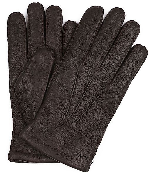 Hestra Handschuh Matthew Leder Dunkelbraun - Größe 10 günstig online kaufen