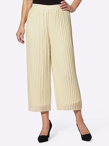 Sieh an! Jerseyhose Plisseehose komfortabel günstig online kaufen