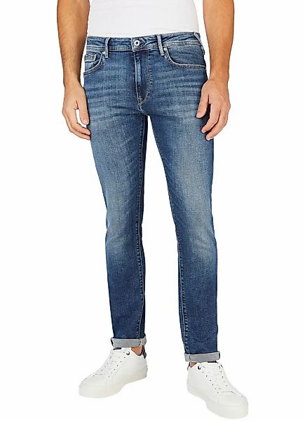 Pepe Jeans Herren Jeans STANLEY - Tapered Fit - Blau - Blue Denim günstig online kaufen