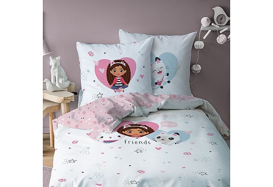 MTOnlinehandel Bettwäsche Gabby's Dollhouse 135x200 + 80x80 cm, 100% Baumwo günstig online kaufen