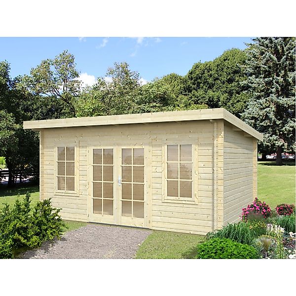 Palmako Gartenhaus Lisa 450 x 330 cm Lackiert Grau-Anthrazit FSC® günstig online kaufen