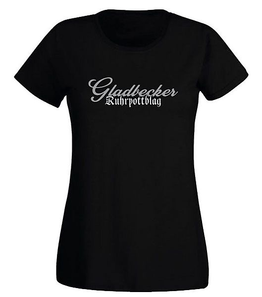 G-graphics T-Shirt Gladbecker Ruhrpottblag Slim-fit Damen T-Shirt mit Ruhrg günstig online kaufen