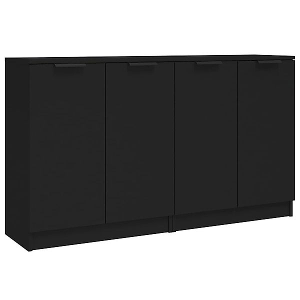 furnicato Sideboard Sideboards 2 Stk. Schwarz günstig online kaufen