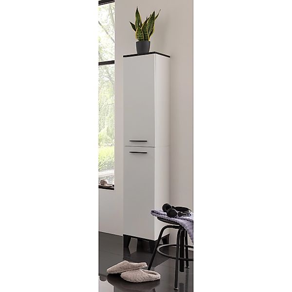 Fackelmann Hochschrank TE-A 30,2 cm x 175,2 cm x 32 cm Weiß Matt günstig online kaufen