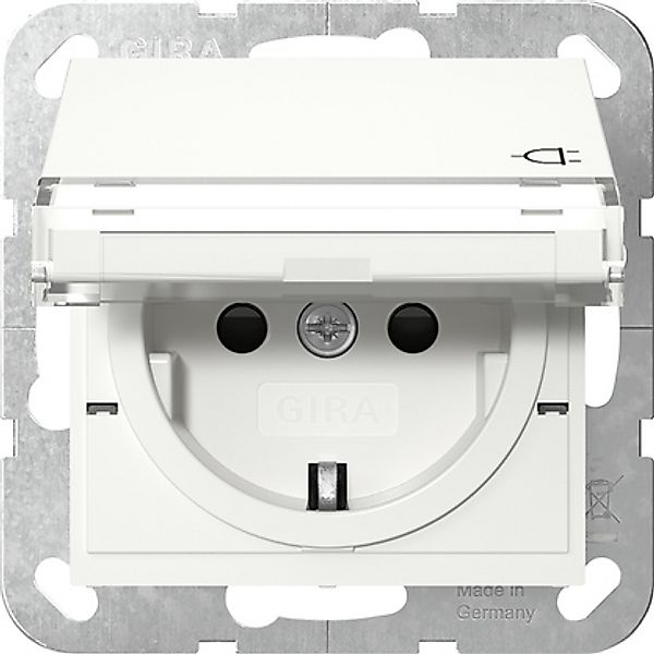 Gira Steckdose KD+BSF Reinweiß 455727 günstig online kaufen