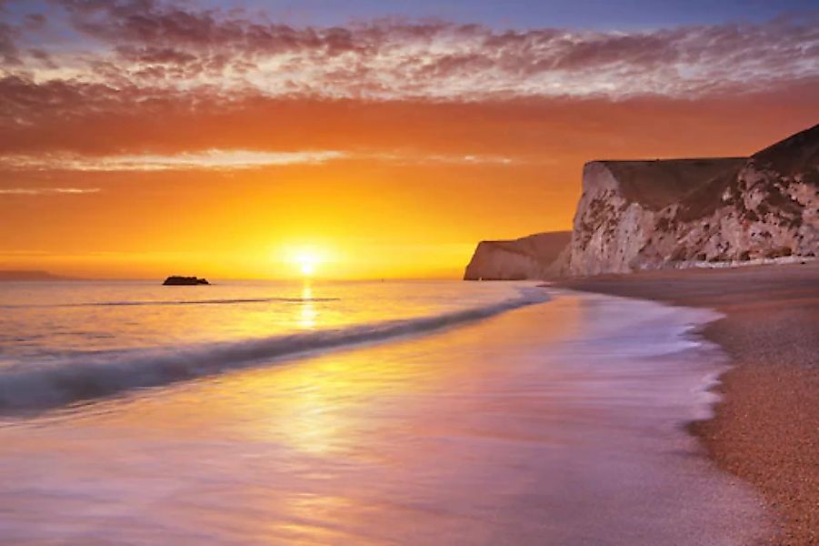 Papermoon Fototapete »Strand Sonnenuntergang« günstig online kaufen