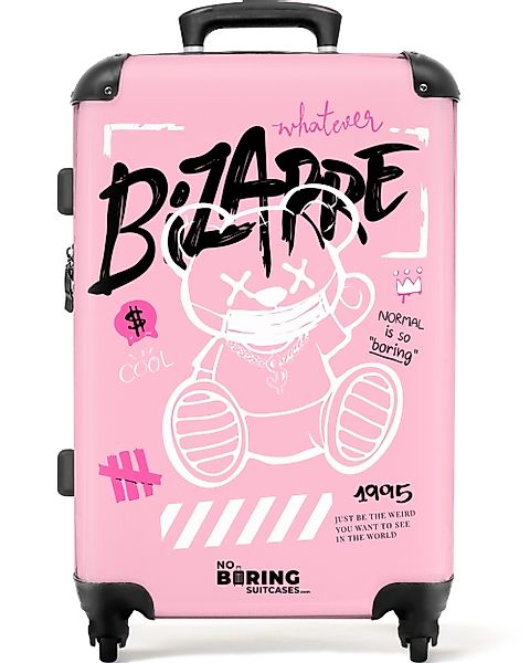 NoBoringSuitcases.com© Hartschalen-Trolley Silhouette eines Teddybären, umg günstig online kaufen