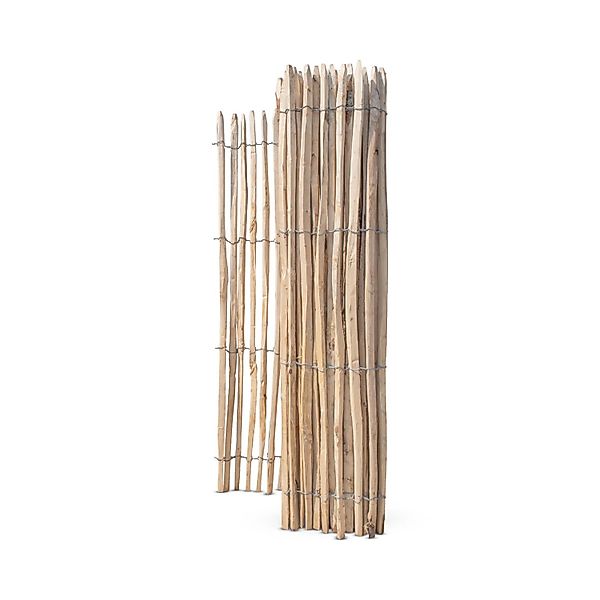 Stiltreu Französischer Premium Staketenzaun Kastanie 500 cm x 175 cm Latten günstig online kaufen