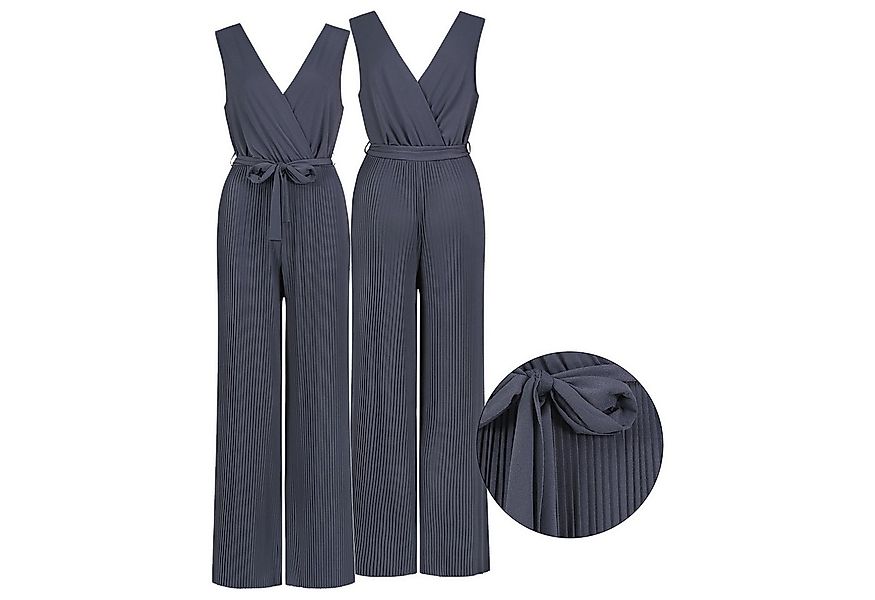 SUBLEVEL Overall Damen Overall Jumpsuit lange Hose Binde Gürtel Einteiler P günstig online kaufen