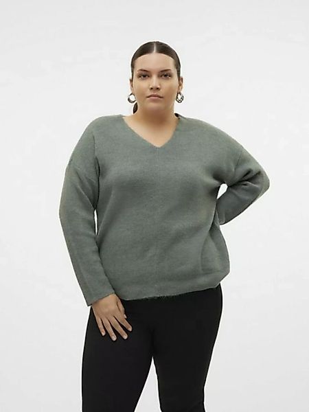 Vero Moda Curve Strickpullover VMCREWLEFILE (1-tlg) Plain/ohne Details günstig online kaufen