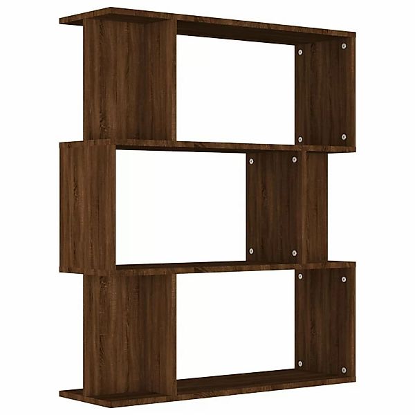 vidaXL Bücherregal Bücherregal/Raumteiler Braun Eiche 80x24x96 cm Holzwerks günstig online kaufen