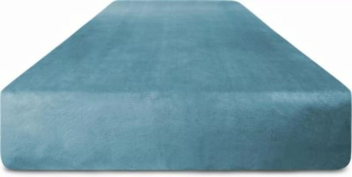 wolkenkind® Flanell-Spannbettlaken SEOUL Bettlaken blau Gr. 140 x 200 günstig online kaufen
