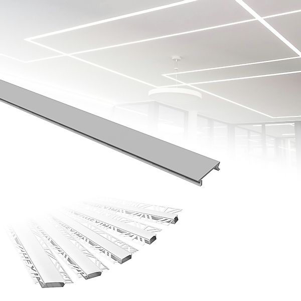 Hexim LED-Stripe-Profil 2m Trockenbauprofil Alu LED günstig online kaufen