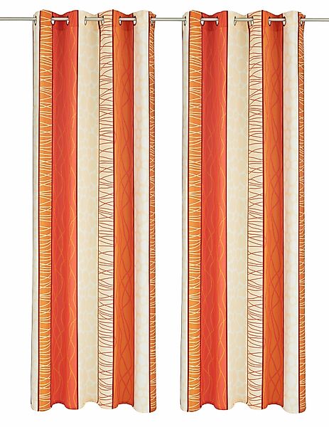 my home Vorhang "Gosen" Ösen 2 Stk. tlg. Gardine, 2-er Set, Fertiggardine, günstig online kaufen