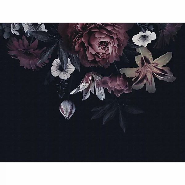 Bricoflor Rosa Tapete Mit Blume Digitaldruck Vliestapete Mit Dahlie 3D Foto günstig online kaufen