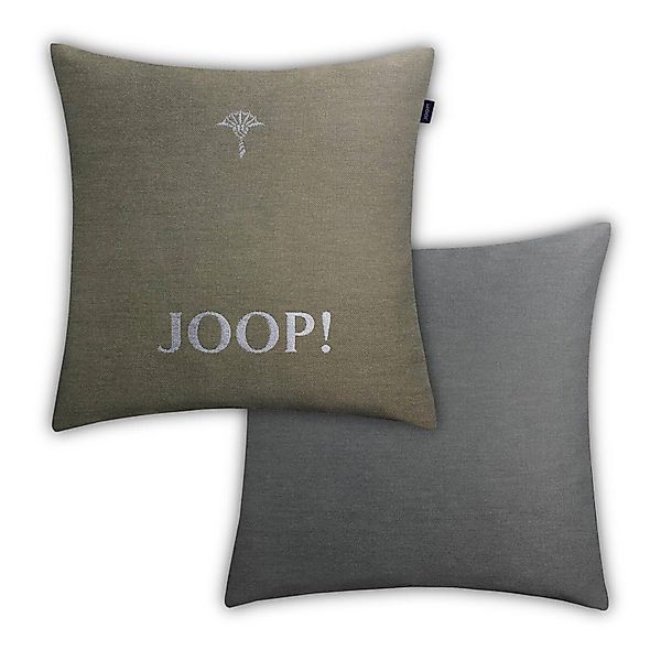 JOOP! Dekokissen Kissenhülle Chains 50852, Kornblumen-Prägung, JOOP!-Logo günstig online kaufen