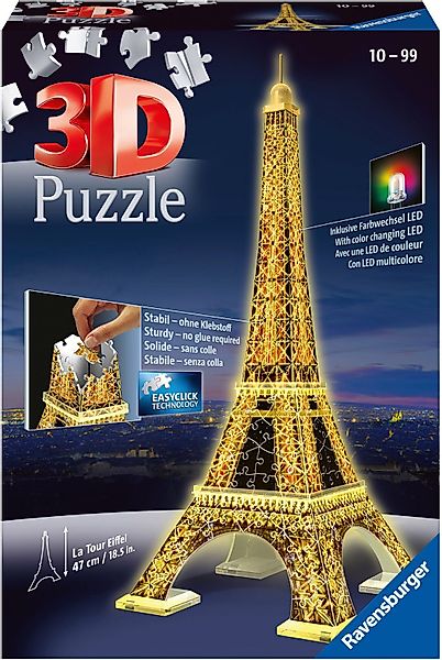 Ravensburger 3D-Puzzle Eiffelturm bei Nacht, 216 günstig online kaufen