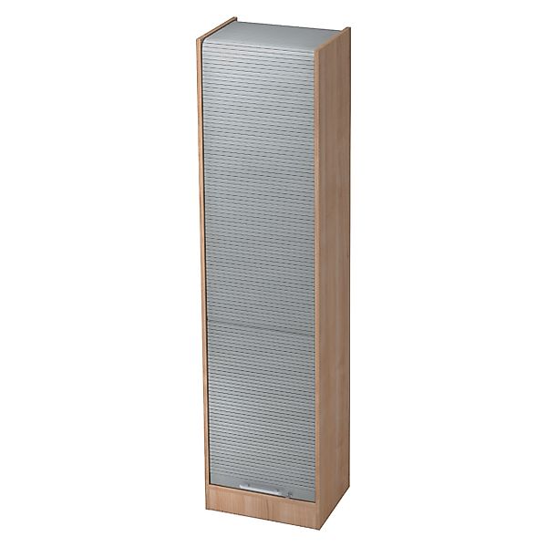 bümö Aktenschrank office Rollladenschrank Dekor: Nussbaum/Silber günstig online kaufen