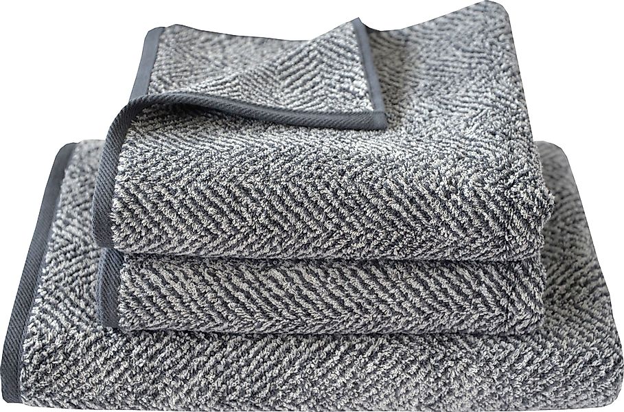 Dyckhoff Handtuch Set »Golden Shades Herringbone«, Set, 3 tlg., Walkfrottie günstig online kaufen