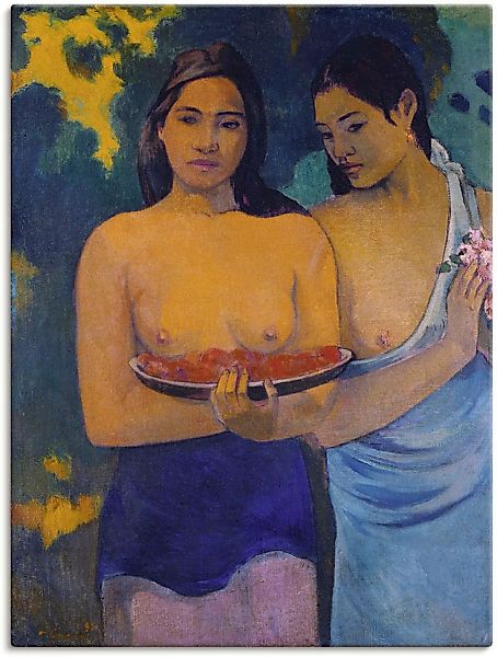 Artland Wandbild "Zwei Frauen von Tahiti. 1899", Frau, (1 St.), als Leinwan günstig online kaufen