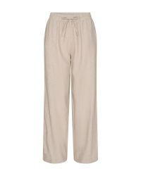 FREEQUENT Leinenhose "FQLAVA-PANT" Sommerhose aus Leinenmix und mit Kordelz günstig online kaufen