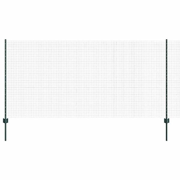vidaXL Zaun mit Pfosten Grün 1,2 x 25 m Stahl und PVC 3336486 günstig online kaufen