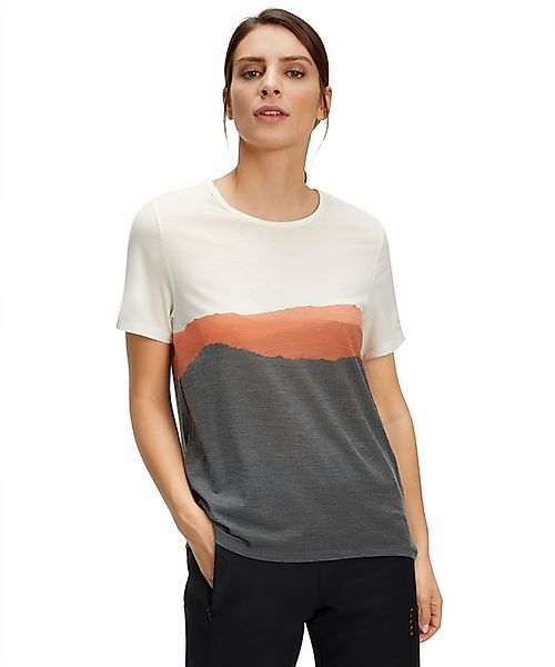 FALKE Damen T-Shirt Rundhals, M, Orange, Schurwolle, 37377-861503 günstig online kaufen