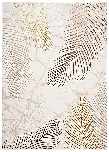 Tapiso Designteppich GOLDEN, rechteckig, Höhe: 16 mm, Wohnzimmer, Schlafzim günstig online kaufen