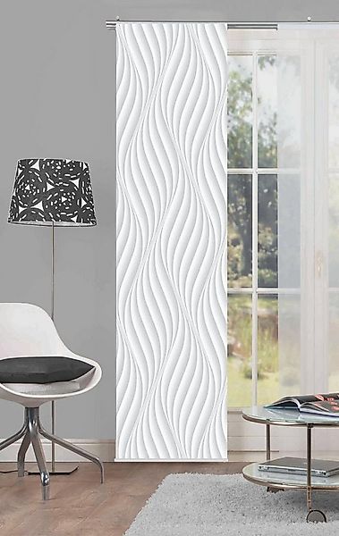 HOME WOHNIDEEN Schiebegardine WAVE (1 St), Klettband, blickdicht, HxB: 245x günstig online kaufen