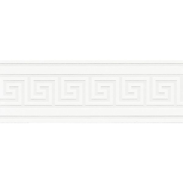 Bricoflor Badezimmer und Küchen Tapetenbordüre in Weiß Selbstklebende Tapet günstig online kaufen