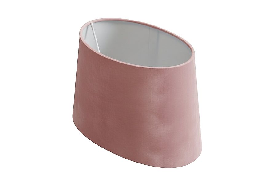 B&S Lampenschirm Lampenschirm oval Velvet pink B:23x14/T:19x11,5/H:15cm, Ji günstig online kaufen