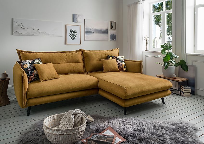 INOSIGN Ecksofa "Lazio modernes Design, bequem, schmale Armlehnen, OTTOs Ch günstig online kaufen