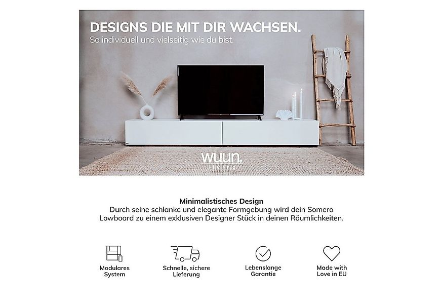 Wuun TV-Board Wuun® Somero Lowboard Tv-Board Wohnwand hängend günstig online kaufen