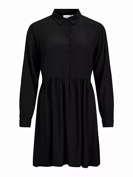 Vila Shirtkleid Langarm Kleid Geblümtes Print Mini Dress Knielang VIFINI (k günstig online kaufen