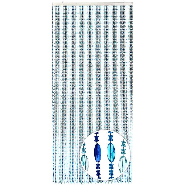 Kobolo Türvorhang OCEAN Kunststoff Blau 72 Stränge 90x200 cm günstig online kaufen