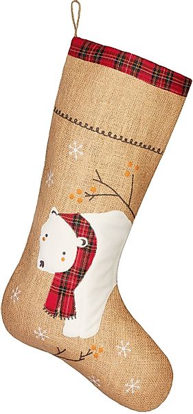 BRUBAKER Nikolausstiefel Weihnachtsstrumpf zum Befüllen und günstig online kaufen