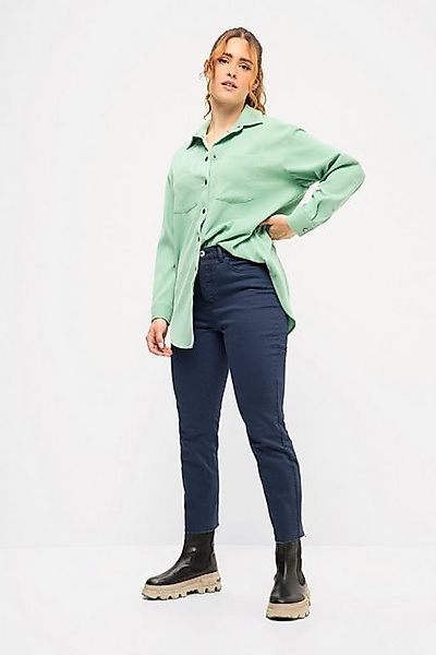 Studio Untold Funktionshose 7/8-Mom-Jeans Wide Legs cutted Saum 5-Pocket günstig online kaufen