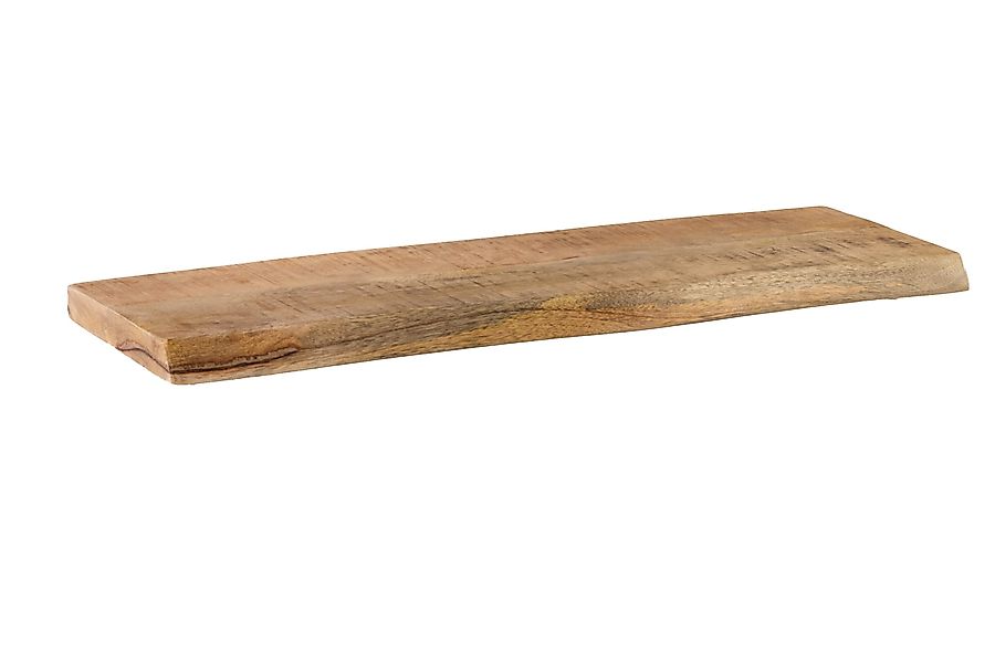 Trelevo® Wandregal Amanda, Akazienholz, Baumkante, Steckboard, günstig online kaufen