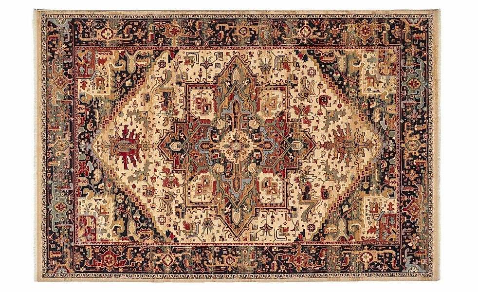 Theko Wollteppich  Saharna ¦ beige ¦ Wolle ¦ Maße (cm): B: 160 H: 1,2 Teppi günstig online kaufen