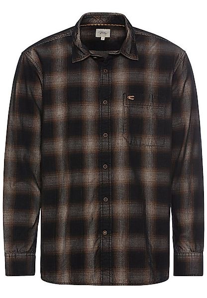 camel active Langarmhemd Langarm Hemd aus reiner Baumwolle günstig online kaufen