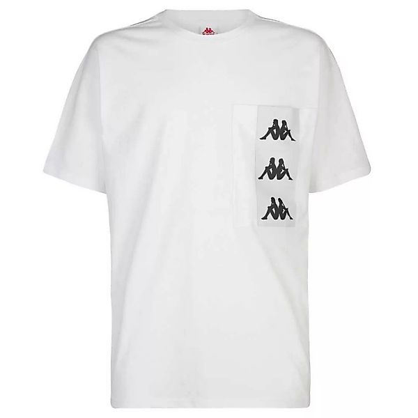 Kappa Ewan Kurzärmeliges T-shirt XS White/White günstig online kaufen