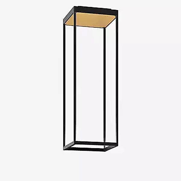 Serien Lighting Reflex² S Deckenleuchte LED, body schwarz/reflektor gold - günstig online kaufen