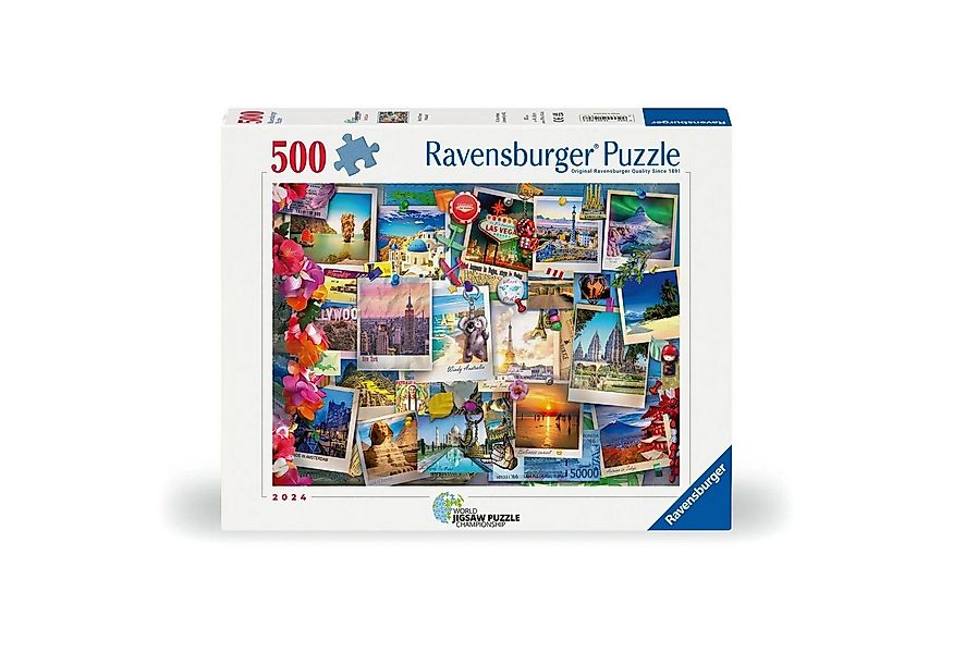 Ravensburger Puzzle Erwachsenenpuzzle 500 Teile - Weltreise - Pinnwand, 500 günstig online kaufen